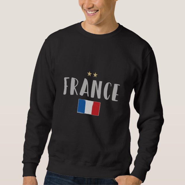 Sweatshirt Fan de football France Chemise Française (Devant)