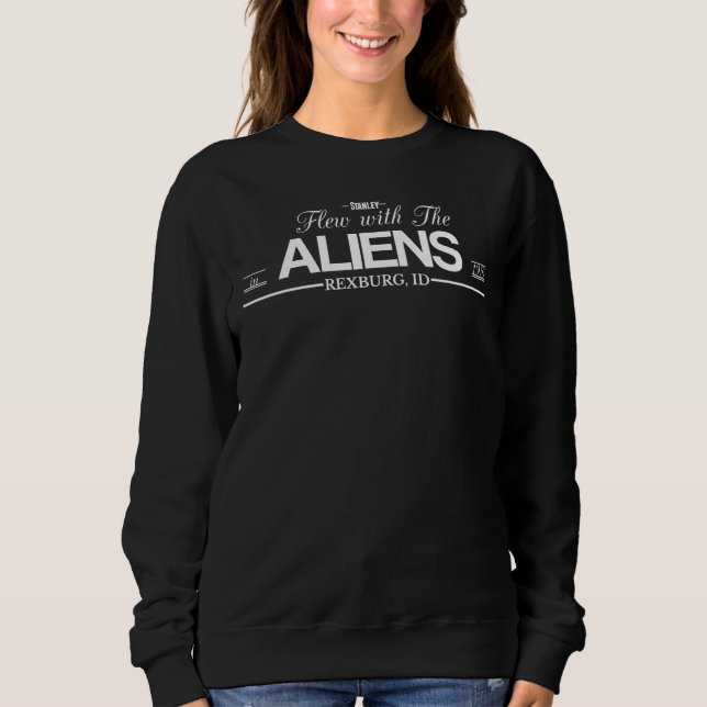 Sweatshirt Fancy Stanley a volé avec les Aliens (Devant)