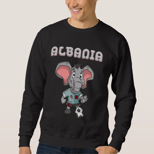 Sweatshirt Fans albanais des éléphants (Devant)