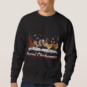 Sweatshirt Fantaisie de Noël au poulet - Joyeux Noël C