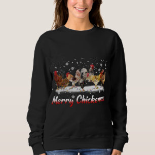 Sweatshirt Fantaisie de Noël au poulet - Joyeux Noël C
