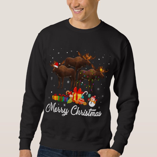Sweatshirt Fantaisie Noël Fantaisie Noël Fêtes Pyjama Oies L (Devant)