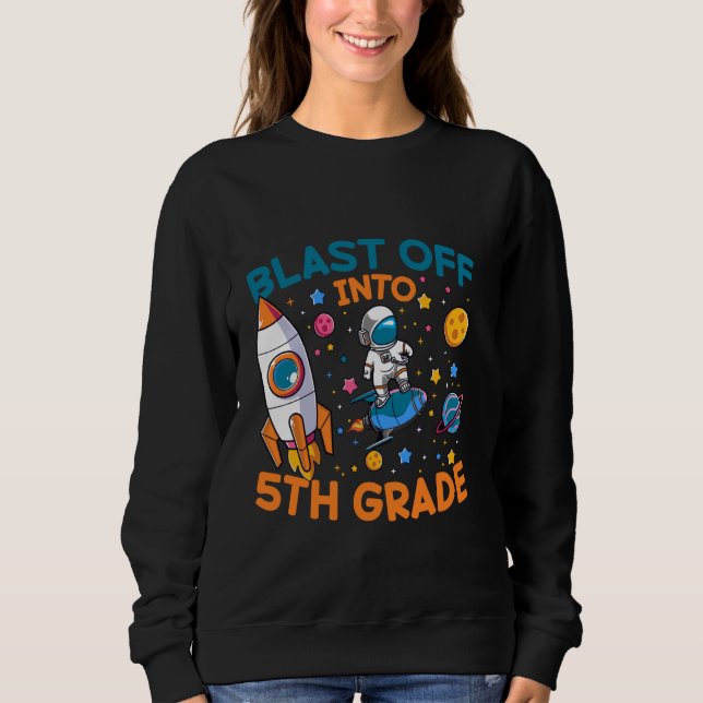 Sweatshirt Fantastique Coup De Feu Dans L'Espace Astronaut De (Devant)