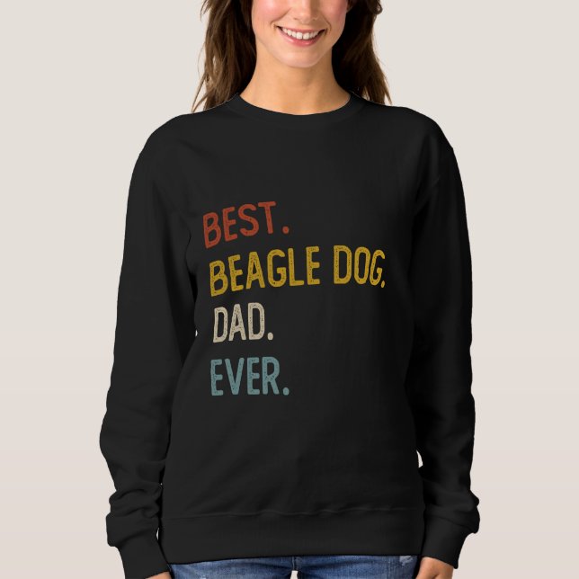 Sweatshirt Fantastique Papa Chemises Meilleur Chien Beagle Pa (Devant)