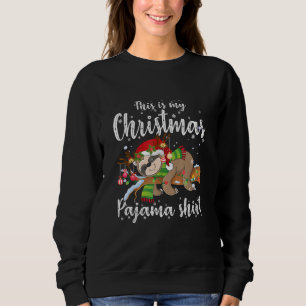 Sweatshirt Fantastique Sloth Xmas Hommes Femmes C'Est Mon Pap