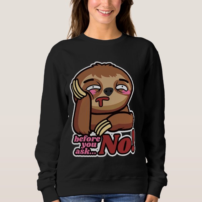 Sweatshirt Fantastiques fentes avant de demander aucun arbre (Devant)