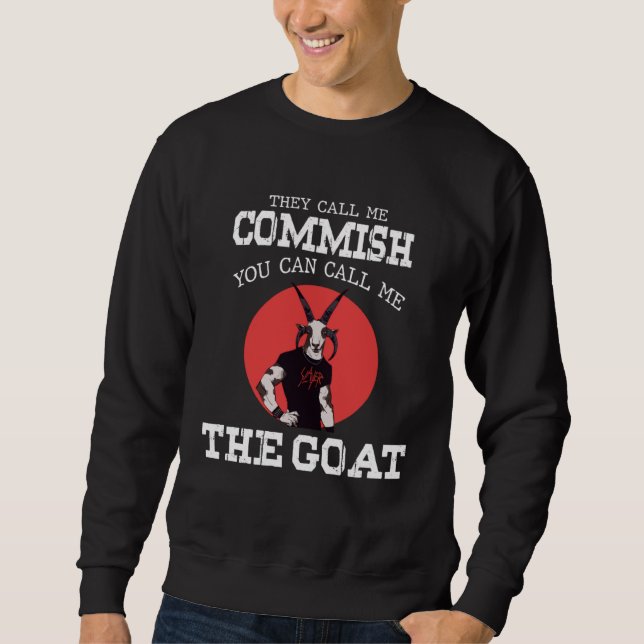 Sweatshirt Fantasy Football Commissioner   Draft Goat Commish (Devant)