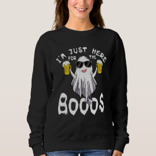 Sweatshirt Fantôme d'Halloween qui est ici pour la bière d'al