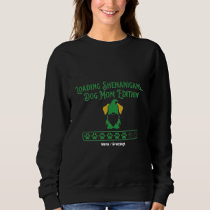 Sweatshirt Farce de chargement Chien Maman Gnome Saint-Patric