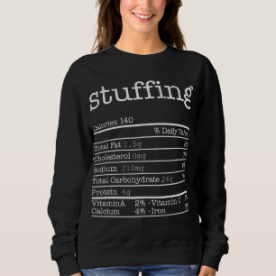 Sweatshirt Farce Nutrition Faits Drôle Thanksgiving Christ