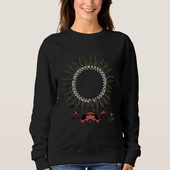 Sweatshirt Fardeau des vies NoirBlancGris (Devant)