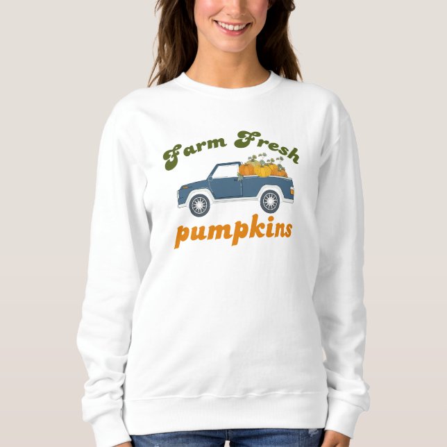 Sweatshirt Farm Fresh Pumpkins (Devant)