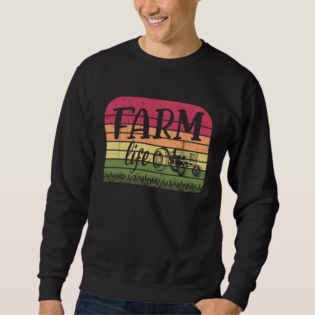 Sweatshirt Farm Life Rancher Barnyard Harvest Farming Barn Ca (Devant)