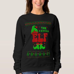 Sweatshirt Farmer Elf Famille Correspondant Douce moche Noël