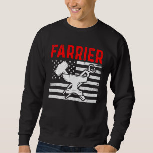 Sweatshirt Farrier Horseshoe Hoof Trimming Equine Shoeing 21