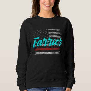 Sweatshirt Farrier Horseshoe Hoof Trimming Equine Shoeing 72