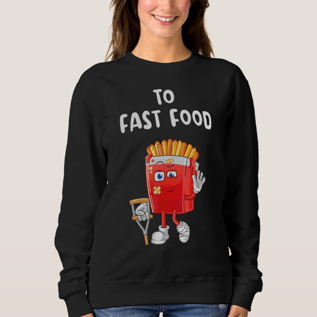 Sweatshirt Fast Food Fries (Devant)
