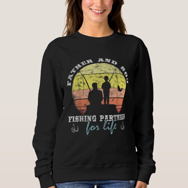 Sweatshirt Father And Son Fishing Partners For Life Fishing F (Devant)