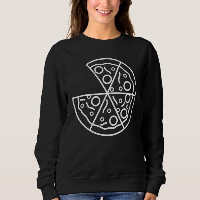 Sweatshirt Father And Son Partner Outfit Pizza Slice Family (Devant)