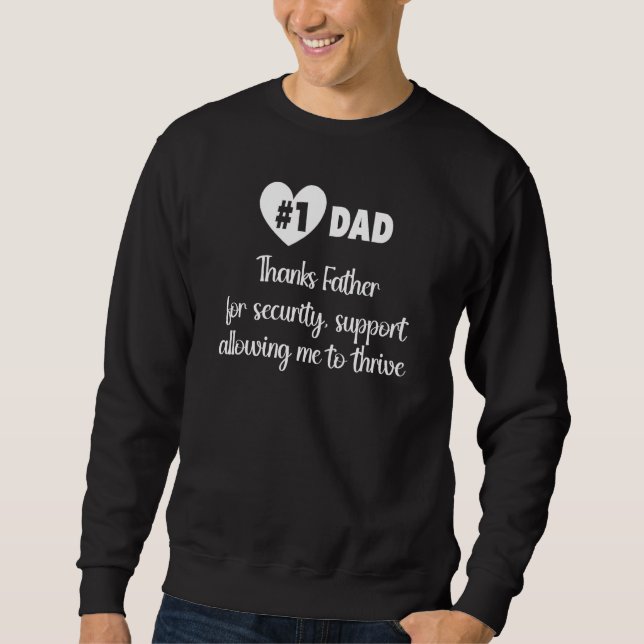 Sweatshirt Fatherhood Pride Fashionable Clothing for Amazing  (Devant)