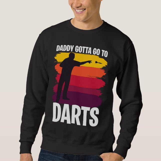 Sweatshirt Father's Day  Dart Playing Dad 1 (Devant)