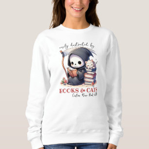 Sweatshirt Faucheuse Amoureuse de Livres, Club de Lecture Per