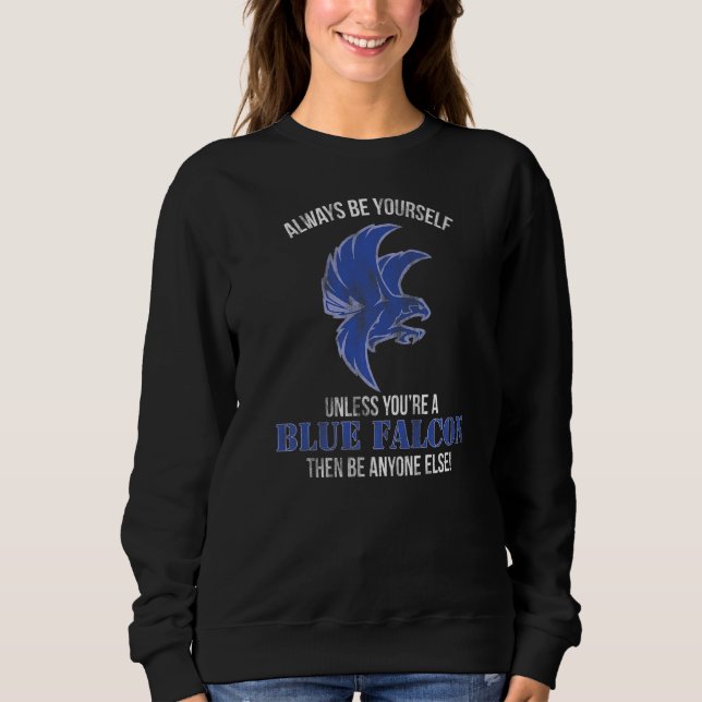 Sweatshirt Faucon Bleu Humour D'Argile (Devant)