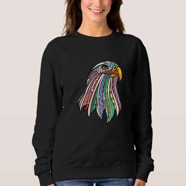 Sweatshirt Faucon pèlerin Oiseau canard buse Ornithologue   (Devant)