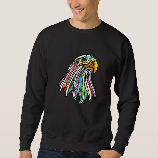 Sweatshirt Faucon pèlerin Oiseau canard buse Ornithologue   (Devant)