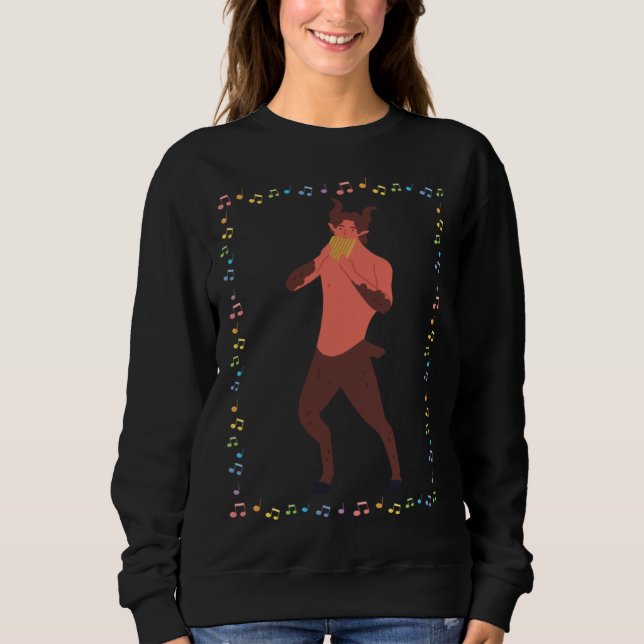 Sweatshirt Faun  Ancient Greece Music Roman Greek Mythology M (Devant)
