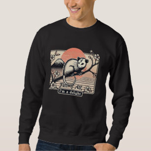 Sweatshirt Faune vintage Art japonais Mont Fuji Coucher de so