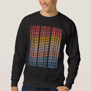 Sweatshirt Faux serpent de corail Super Retro