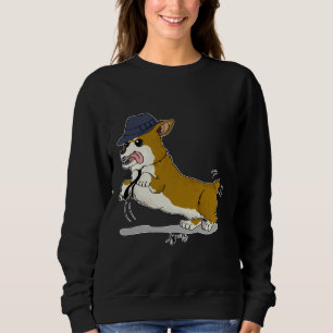 Sweatshirt Fedora Corgi