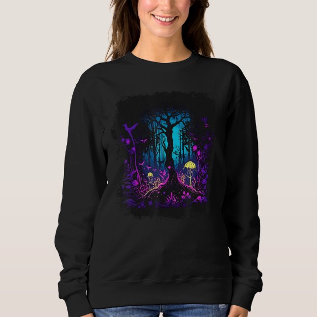 Sweatshirt Fée gothique emo goblincore esthétique forêt sombr (Devant)