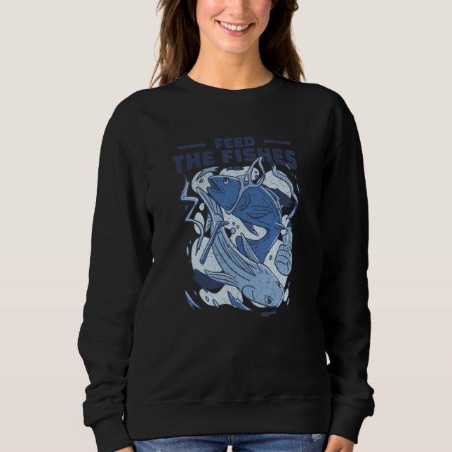 Sweatshirt Feed The Fishes Plastic Oceans Sustainability Vega (Devant)