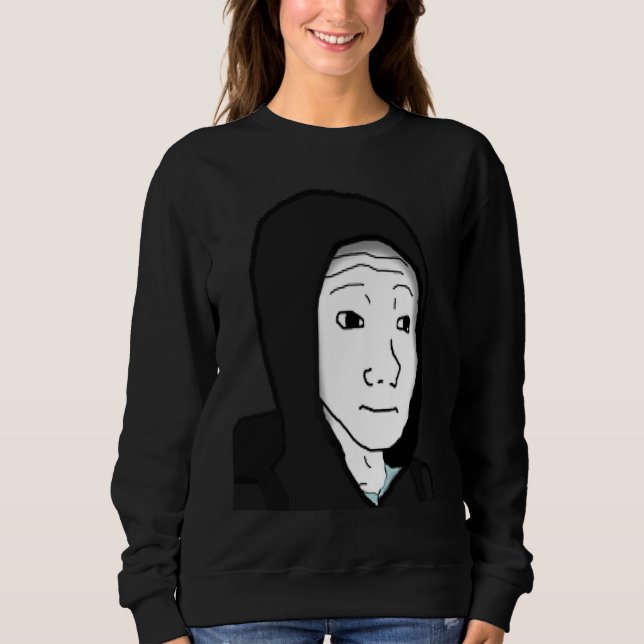 Sweatshirt Feels Guy Wojak Meme Doomer  1 (Devant)