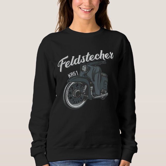 Sweatshirt Feldstecher Schwalbe KR51 Simson Moped Cultured He (Devant)