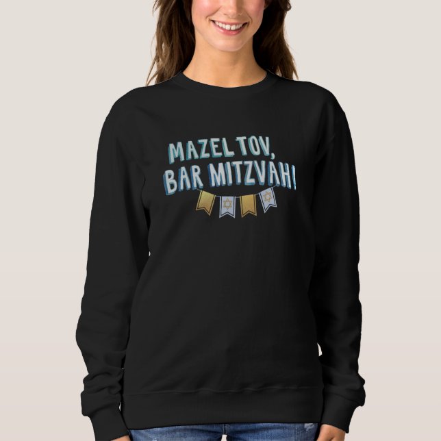 Sweatshirt Félicitations Bar Mitzvah (Devant)