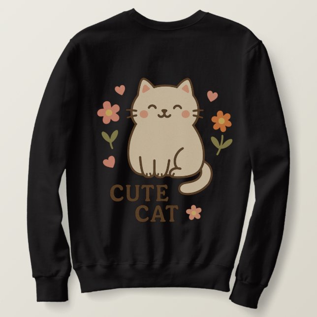 Sweatshirt Feline in Bloom (Design dos)