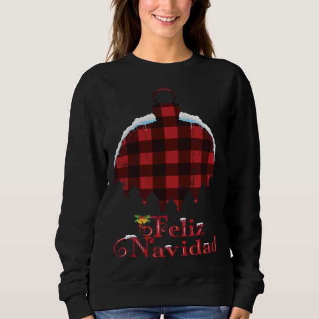 Sweatshirt Feliz Navidad Family Matching Spanish Christmas Re (Devant)