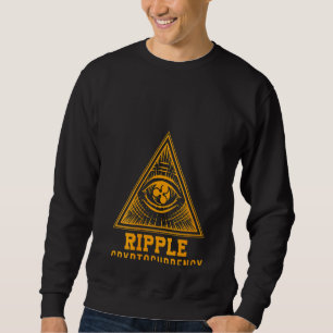 Sweatshirt Femens Ripple Xrp Pyramid Crypto pièce argent Cryp