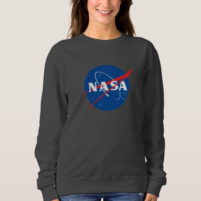 Sweatshirt féminine de la NASA (gris météorite) (Devant)