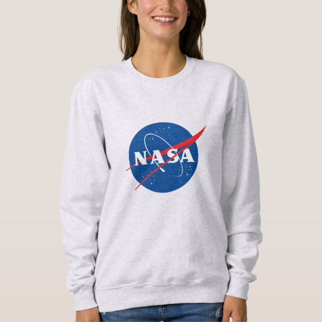 Sweatshirt féminine de la NASA (Mercury Grey) (Devant)