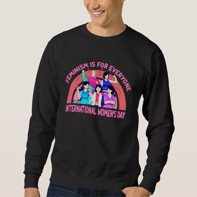 Sweatshirt Féminisme pour tou(te)s Journée internationale des (Devant)