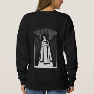 Sweatshirt Femme Abstraite Dessin Art Vintage Minimaliste Dos