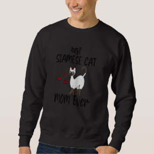 Sweatshirt Femme Adorable Meilleur Chat Siamais Maman toujour