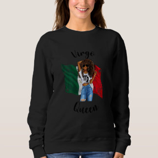 Sweatshirt Femme Afro Mexicaine Virgo Reine Africaine Mexique