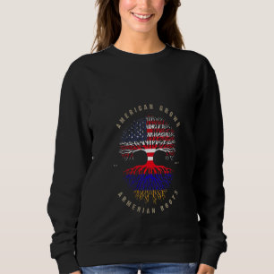 Sweatshirt Femme Américaine Cultivée Arménienne Coeur Amour A