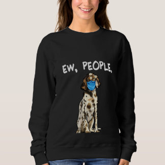 Sweatshirt Femme Anglais Setter Ew Personnes Chien Portant Le