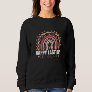Sweatshirt Femme Arc-en-ciel Joyeux Dernier Jour D'école Ense